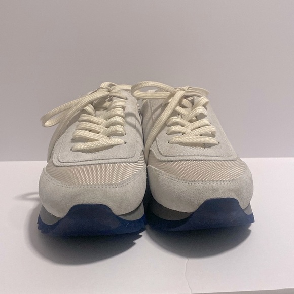 Tory Burch Color Block Orange & Cream Sneakers | Size: 7.5 - Picture 5 of 13